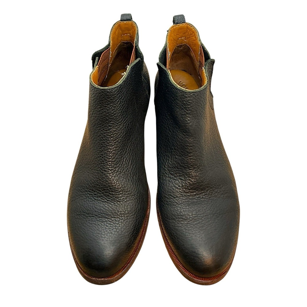 Kork-Ease Velma Women's 8 Black Leather Chelsea Ankle Boots Low Heel - Picture 11 of 12